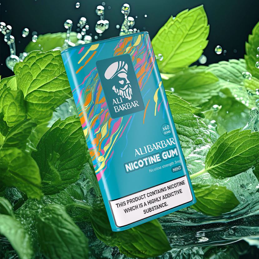 Alibarbar Nicotine Gum Mint 26JB6N101 Vape NZ