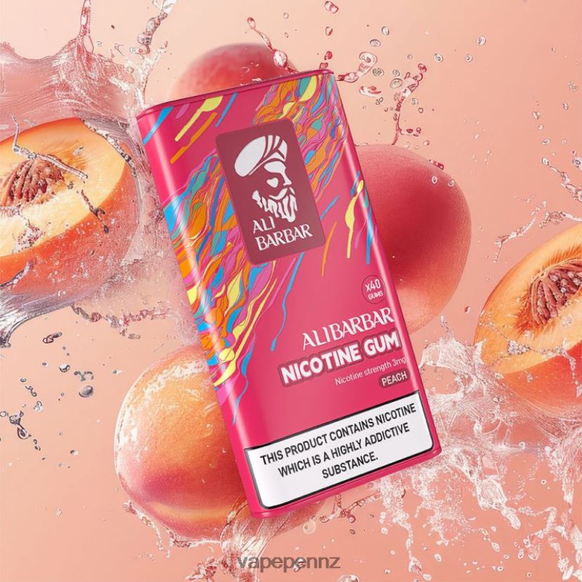 Alibarbar Nicotine Gum Peach 26JB6N102 Vape Juice