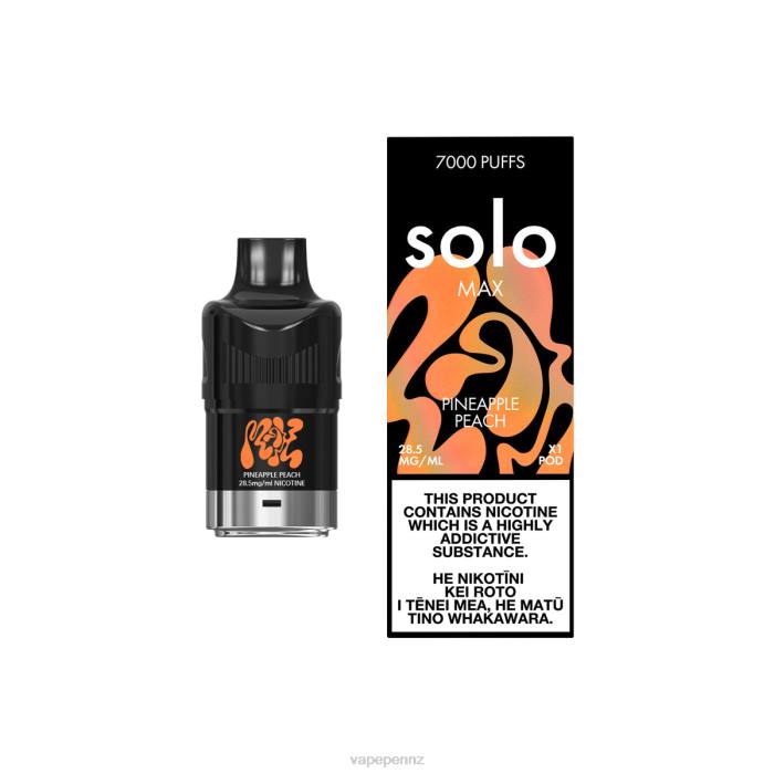 Vape NZ Pineapple Peach - Solo MAX Pod 40D885
