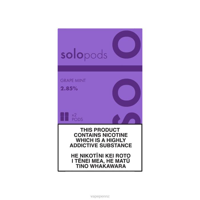 Vape New Zealand Grape Mint - Solo Replacement Pod 2-Pack 40D854