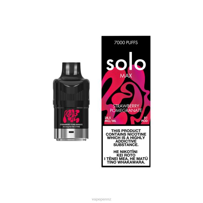 Vape New Zealand Strawberry Pomegranate - Solo MAX Pod 40D884