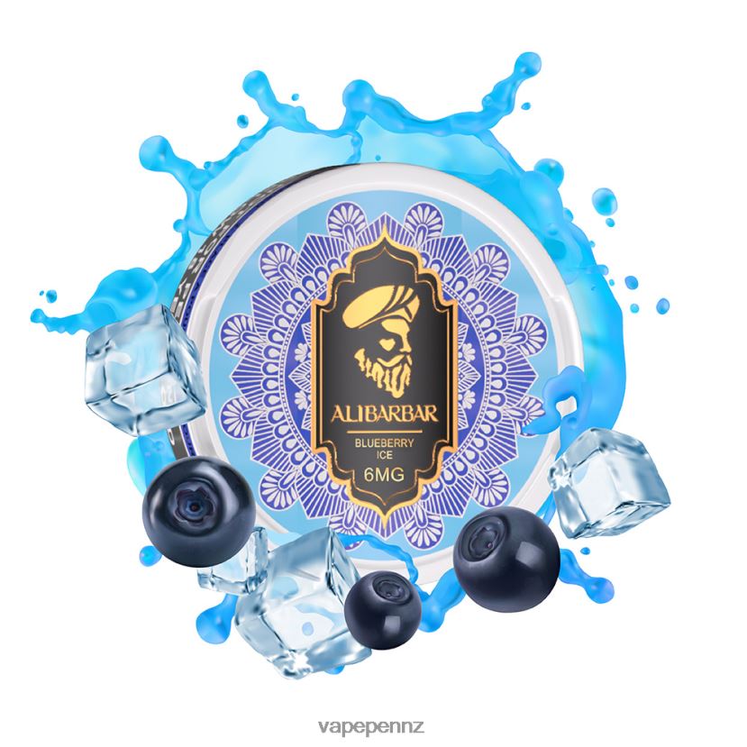 Alibarbar Nicotine Pouches Blueberry Ice 26JB6N95 Vape New Zealand