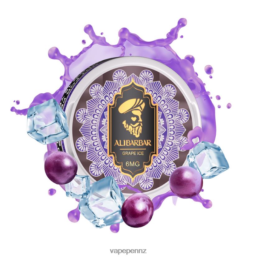 Alibarbar Nicotine Pouches Grape Ice 26JB6N85 Vape New Zealand