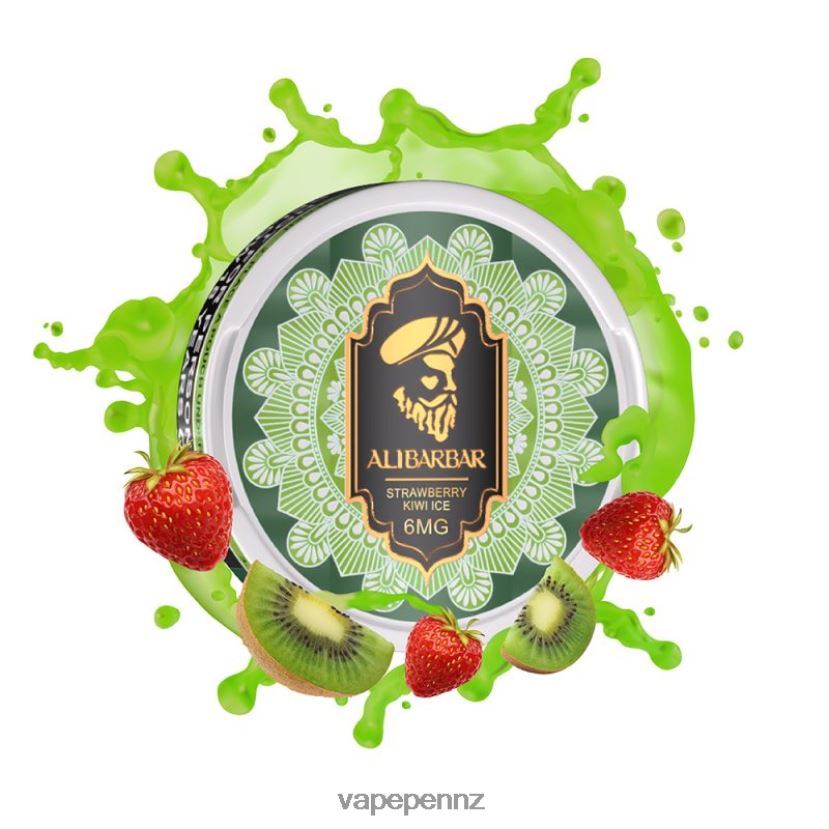 Alibarbar Nicotine Pouches Strawberry Kiwi Ice 26JB6N91 Vape NZ