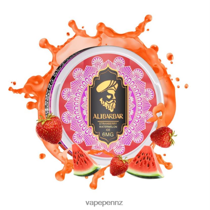Alibarbar Nicotine Pouches Strawberry Watermelon Ice 26JB6N93 Vape Pen NZ
