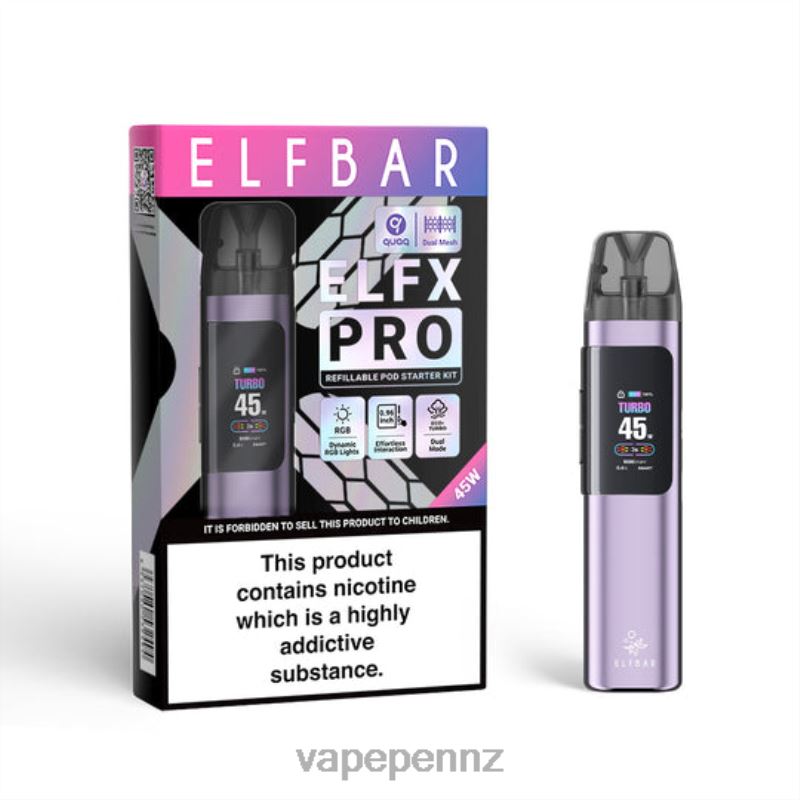 ELFBAR ELFX Pro Open Pod Device Purple 4ZBZ62