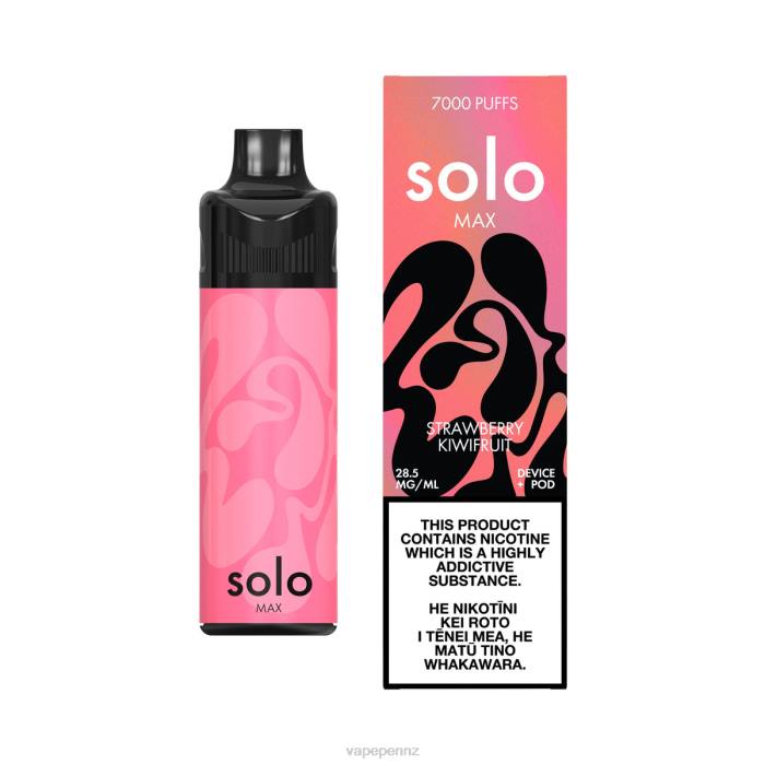 Vape NZ Strawberry Kiwifruit - Solo MAX Pod Kit 40D871