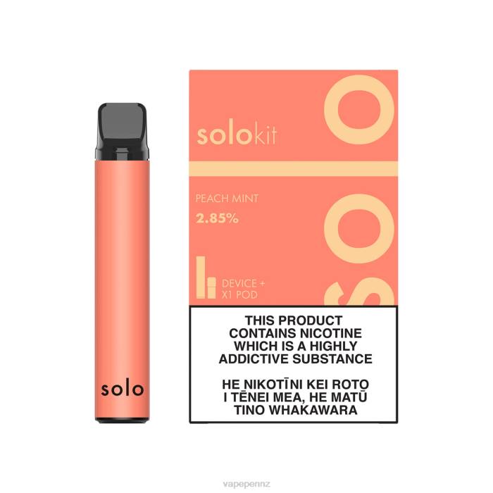 Vape New Zealand Peach Mint - Solo Pod Kit 40D844