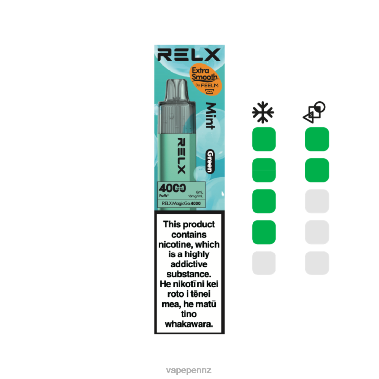 RELX MagicGo 4000 Disposable Vape | 822624 Vape New Zealand Mint (Green)