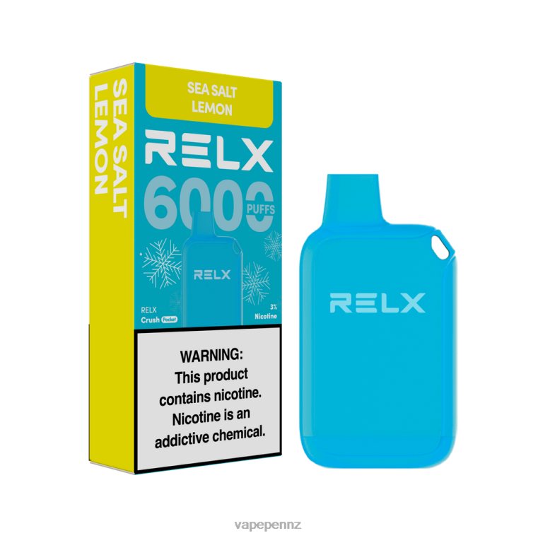 RELX Crush Pocket 6000 Icy | 8226211 Vape NZ Sea Salt Lemon