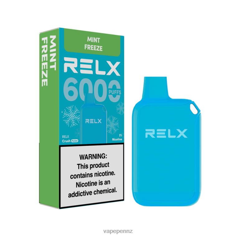 RELX Crush Pocket 6000 Icy | 8226212 Vape New Zealand Mint Freeze