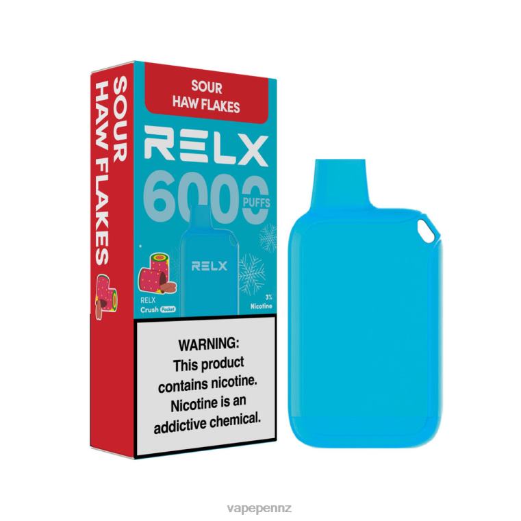 RELX Crush Pocket 6000 Icy | 8226216 Vape New Zealand Sour Haw Flakes
