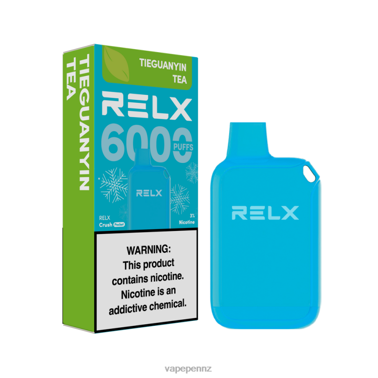 RELX Crush Pocket 6000 Icy | 8226222 Vape New Zealand TieGuanYin Tea