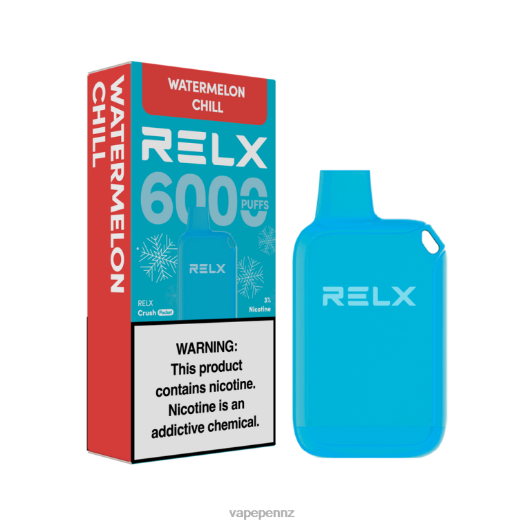 RELX Crush Pocket 6000 Icy | 8226224 Vape New Zealand Watermelon Chill