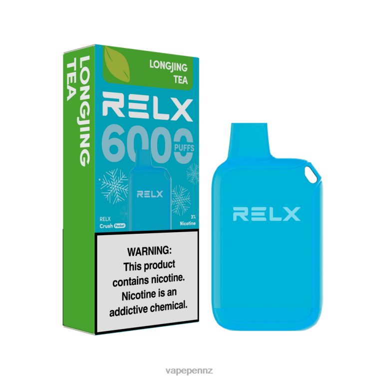 RELX Crush Pocket 6000 Icy | 822629 Vape NZ LongJing Tea