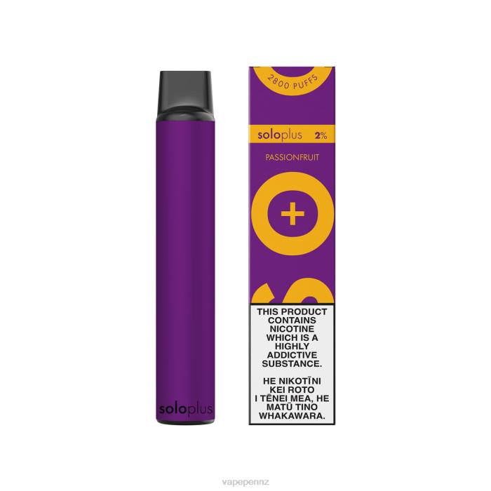 Vape NZ Passionfruit - Solo Plus Disposable Vape 40D829