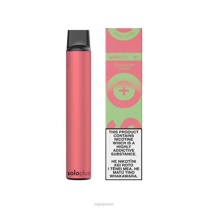 Vape NZ Strawberry Guava - Solo Plus Disposable Vape Paradise Collection 40D837