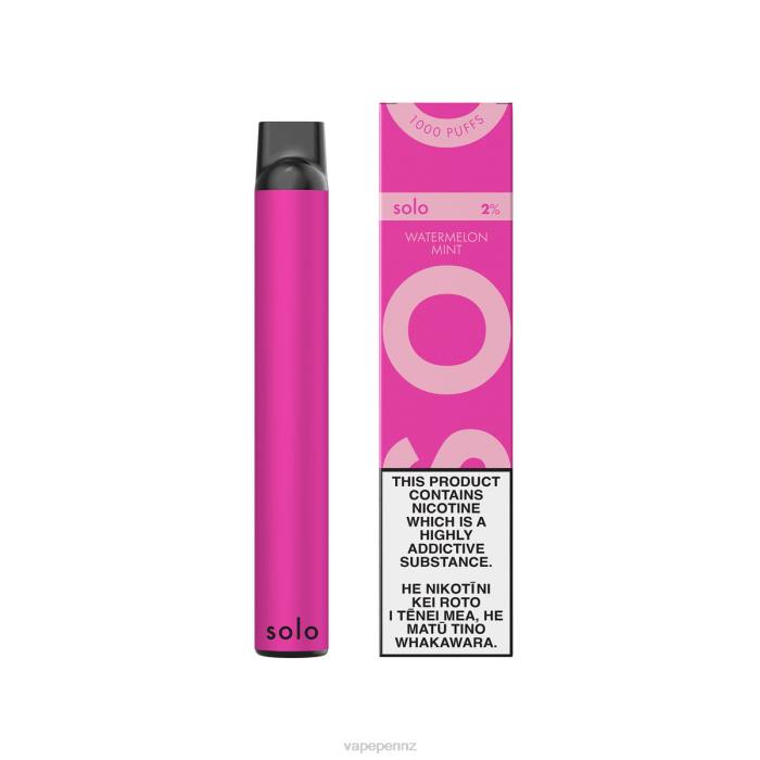Vape New Zealand Watermelon Mint - Solo Disposable Vape 40D82
