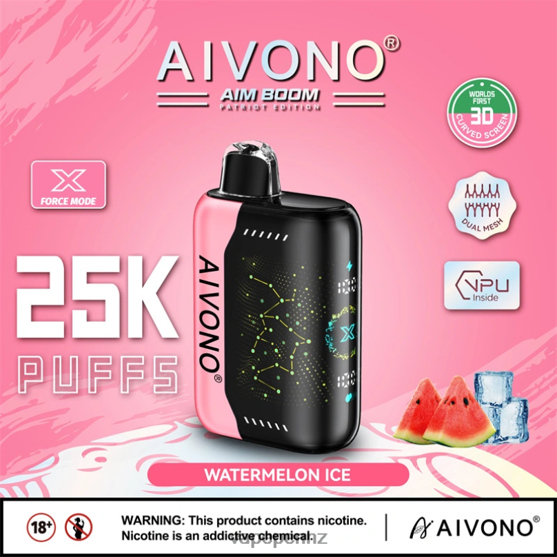 Aivono AIM BOOM 25000 Watermelon Ice - 2B88Z353 Vape NZ