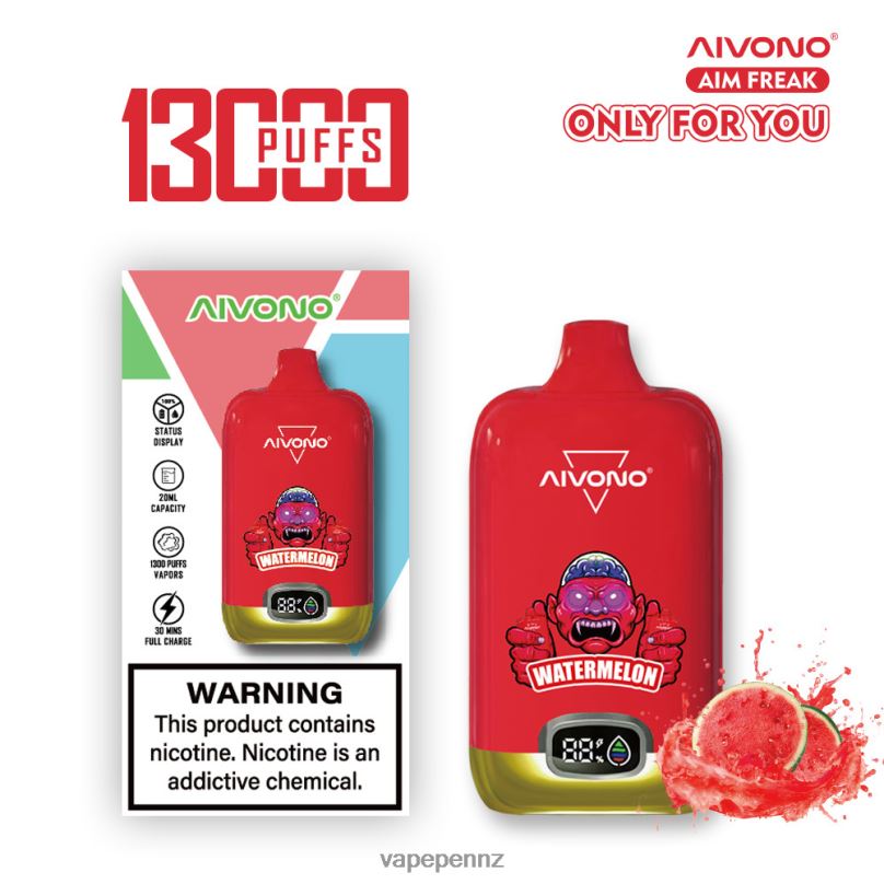 Aivono AIM FREAK 13000 Watermelon - 2B88Z244 Vape New Zealand