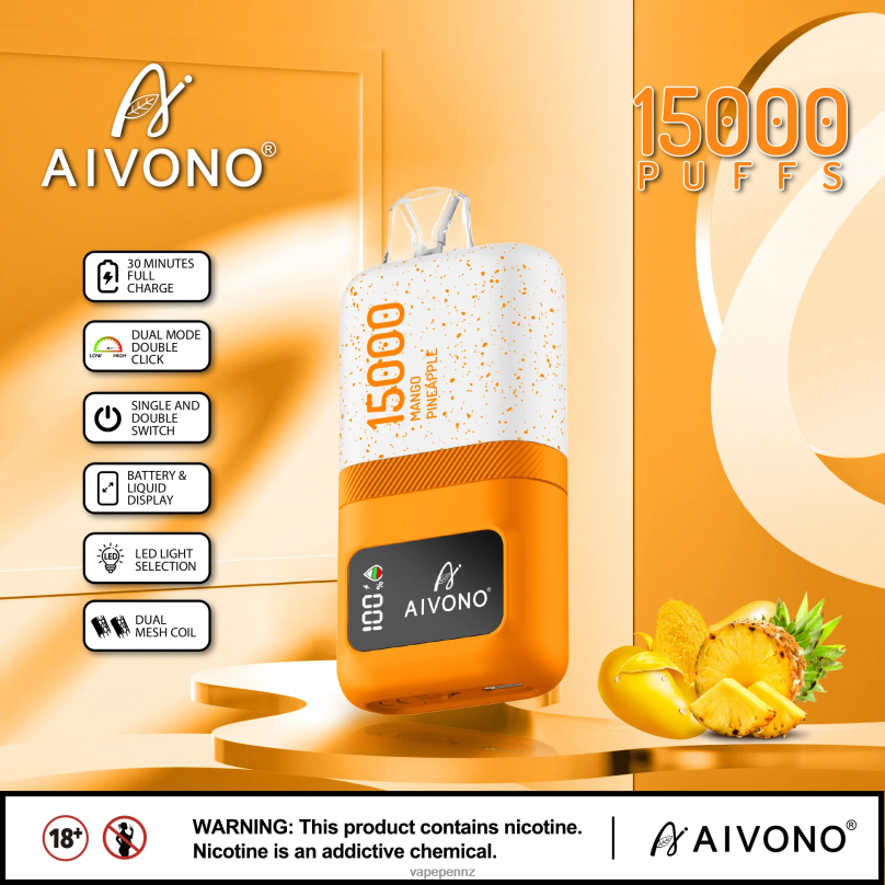 Aivono AIM magic 15000 Mango Pineapple - 2B88Z69 Vape NZ