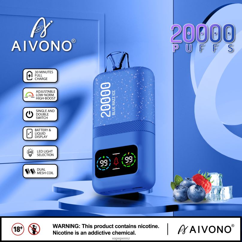 Aivono AIM magic 20000 Blue Razz Ice - 2B88Z79 Vape NZ