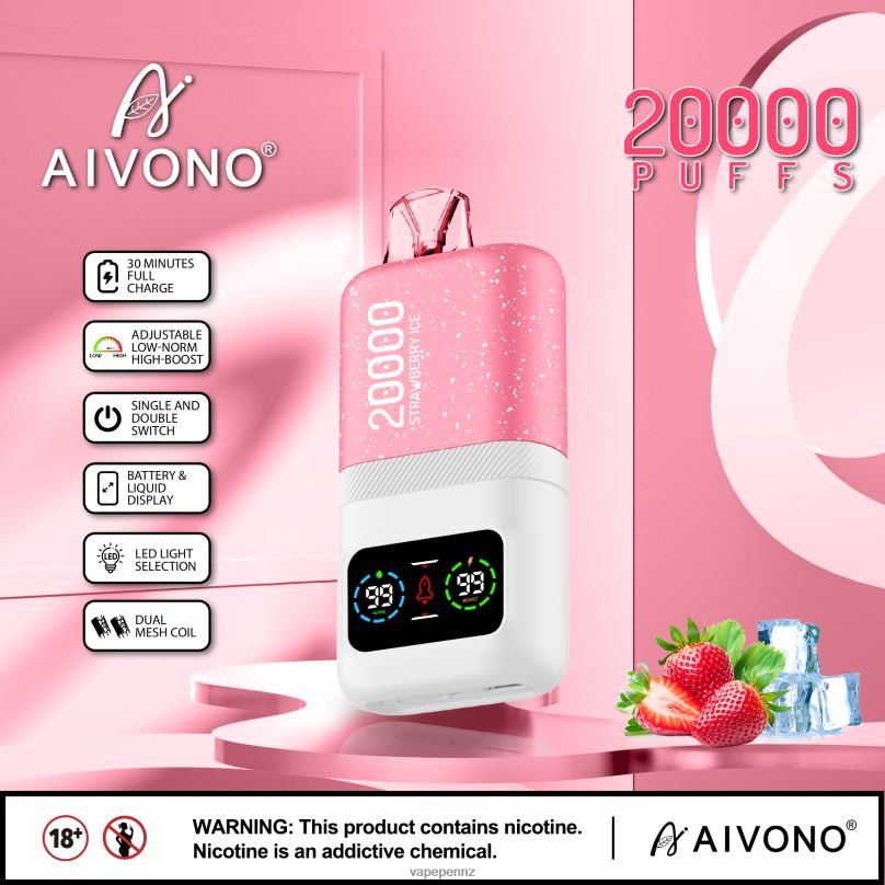 Aivono AIM magic 20000 Strawberry Ice - 2B88Z74 Vape New Zealand