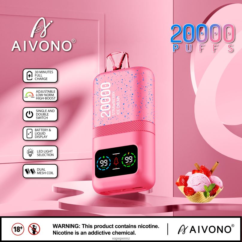 Aivono AIM magic 20000 Strawberry Ice Cream - 2B88Z80 Vape New Zealand