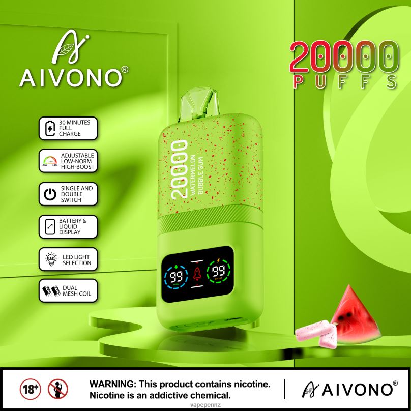 Aivono AIM magic 20000 Watermelon Bubble Gum - 2B88Z82 Vape New Zealand