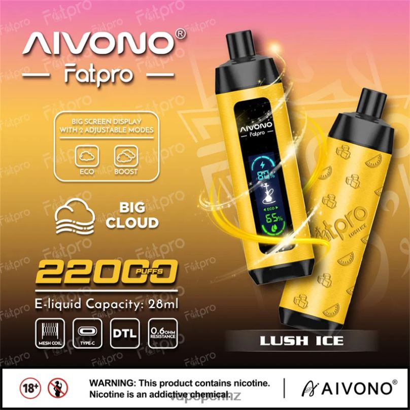 Aivono Fatpro 22000 Lush Ice - 2B88Z3 Vape NZ