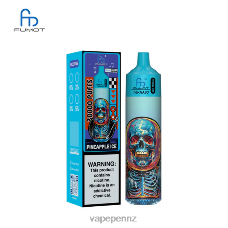 Vape Juice 2F8T622 Pineapple Ice Fumot Tornado 30K Music