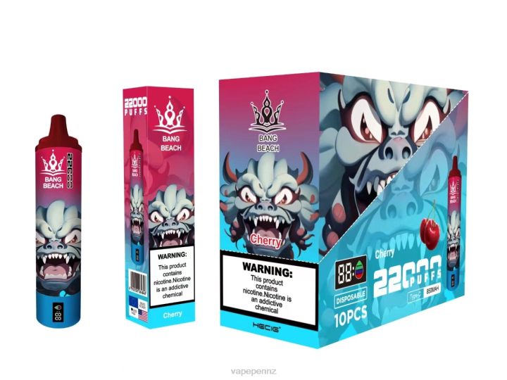 Vape Juice 4PBF17 Cherry - Bang Beach 22000 Puffs Smart Screen