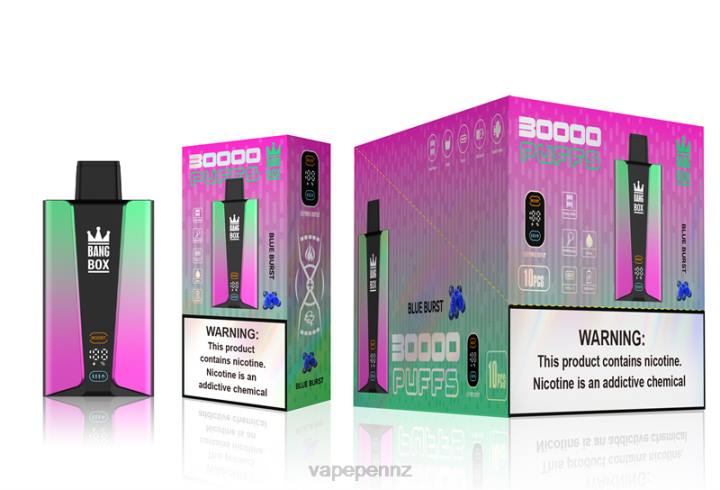 Vape Juice 4PBF82 Blue Burst - Bang Box 30000 Puffs Smart Screen
