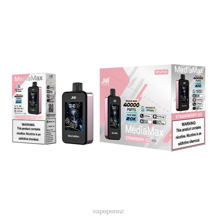 Vape Juice Strawberry Ice - JNR MediaMax 40k Puff RTXDN17