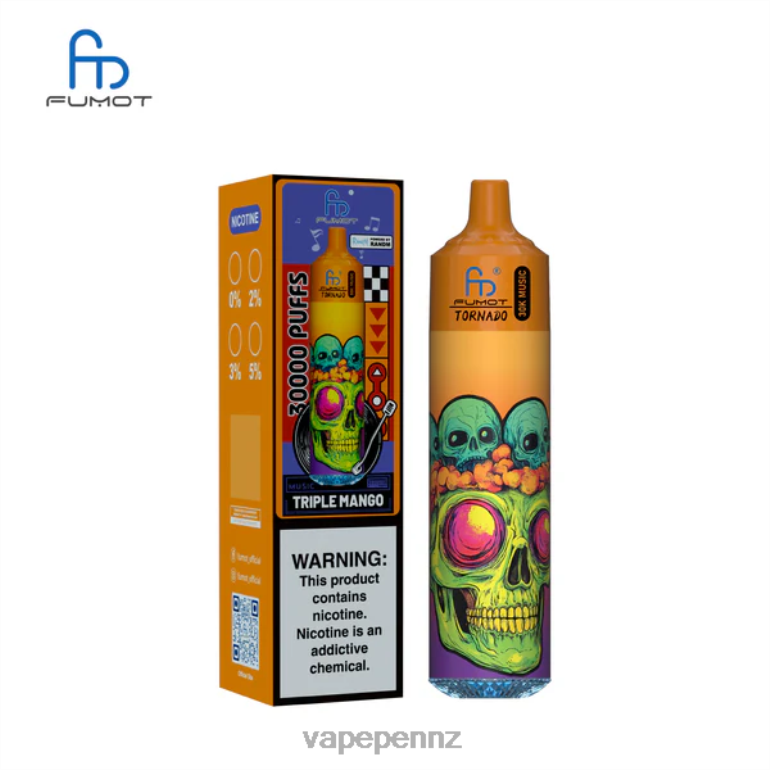 Vape Kits NZ 2F8T629 Triple Mango Fumot Tornado 30K Music