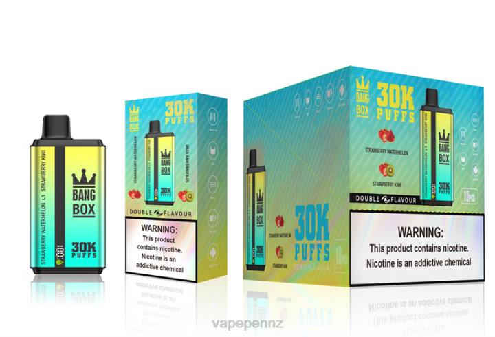 Vape Kits NZ 4PBF64 Strawberry Watermelon & Strawberry Kiwi - Bang Box 30000 Puffs Dual Flavors