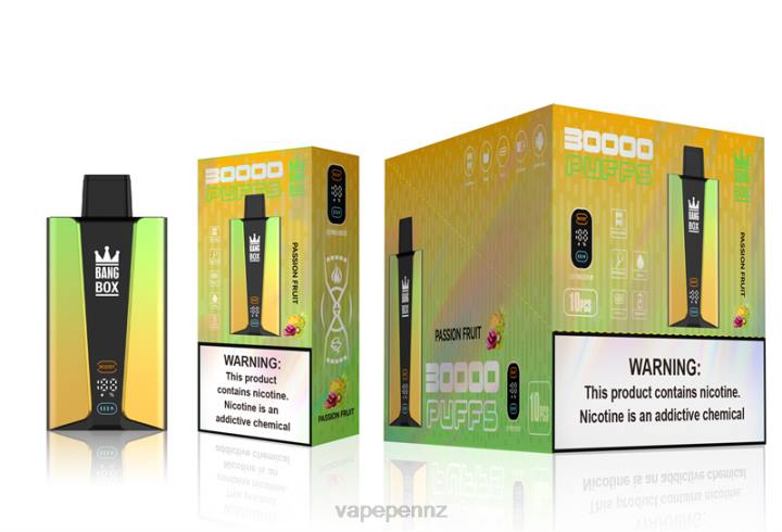 Vape Kits NZ 4PBF84 Passion Fruit - Bang Box 30000 Puffs Smart Screen