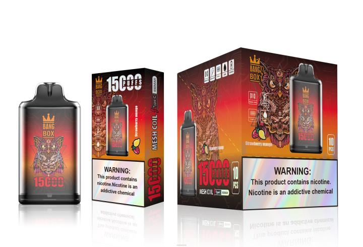 Vape NZ 4PBF101 Strawberry Mango - Bang Box S1-15000 Puffs
