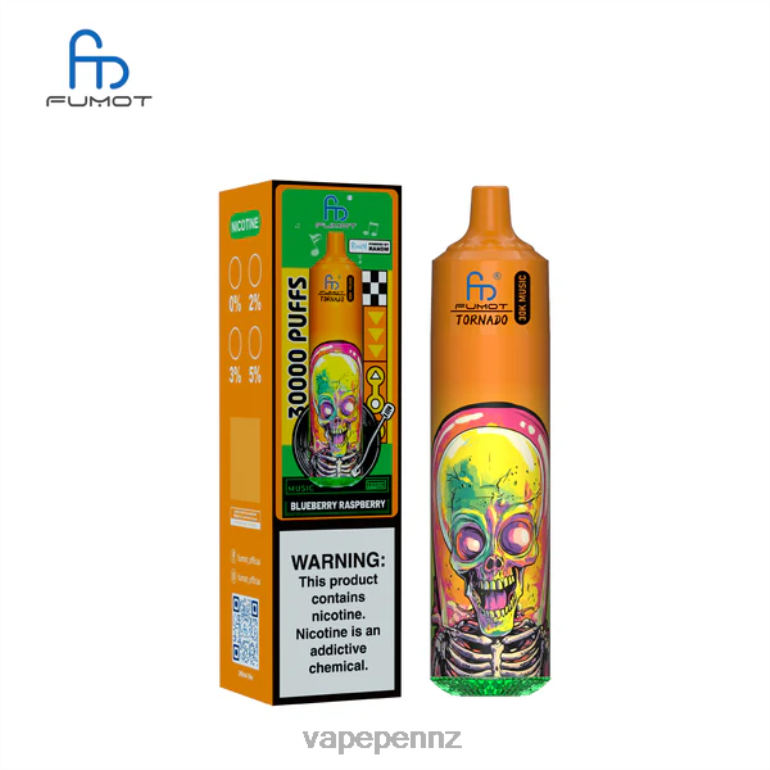 Vape New Zealand 2F8T65 Blueberry Raspberry Fumot Tornado 30K Music
