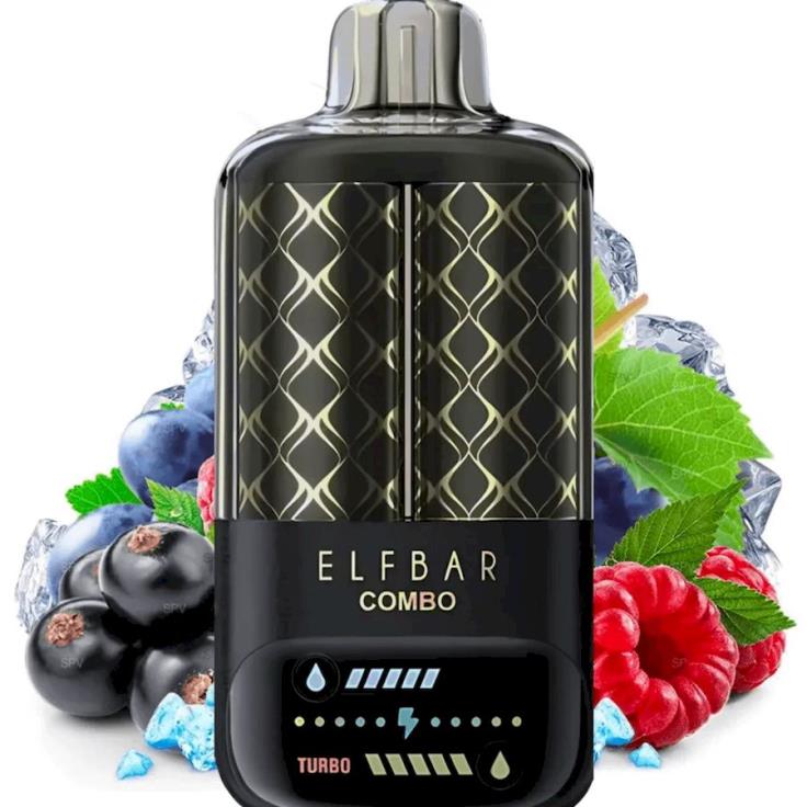 Vape New Zealand 4P62R8 - Blackcurrant Raspberry & Grape Elf Bar Combo 25000