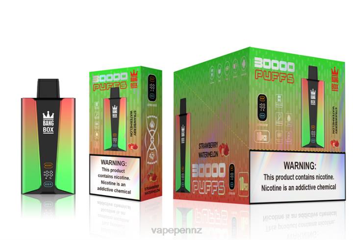 Vape New Zealand 4PBF75 Strawberry Watermelon - Bang Box 30000 Puffs Smart Screen