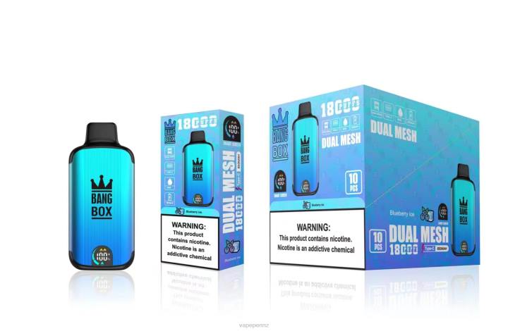 Vape New Zealand 4PBF90 Blueberry Ice - Bang Box 18000 puffs
