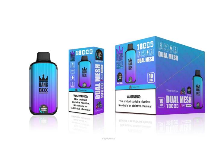 Vape New Zealand 4PBF95 Triple Berry Ice - Bang Box 18000 puffs