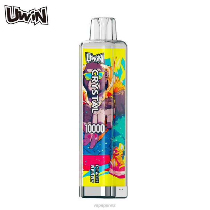 Vape New Zealand Peach Berry | UWIN CRYSTAL 10000 DISPOSABLE VAPE 48X6P12
