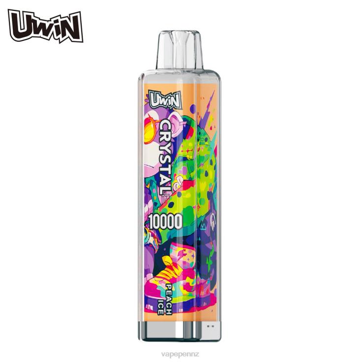 Vape New Zealand Peach Ice | UWIN CRYSTAL 10000 DISPOSABLE VAPE 48X6P10