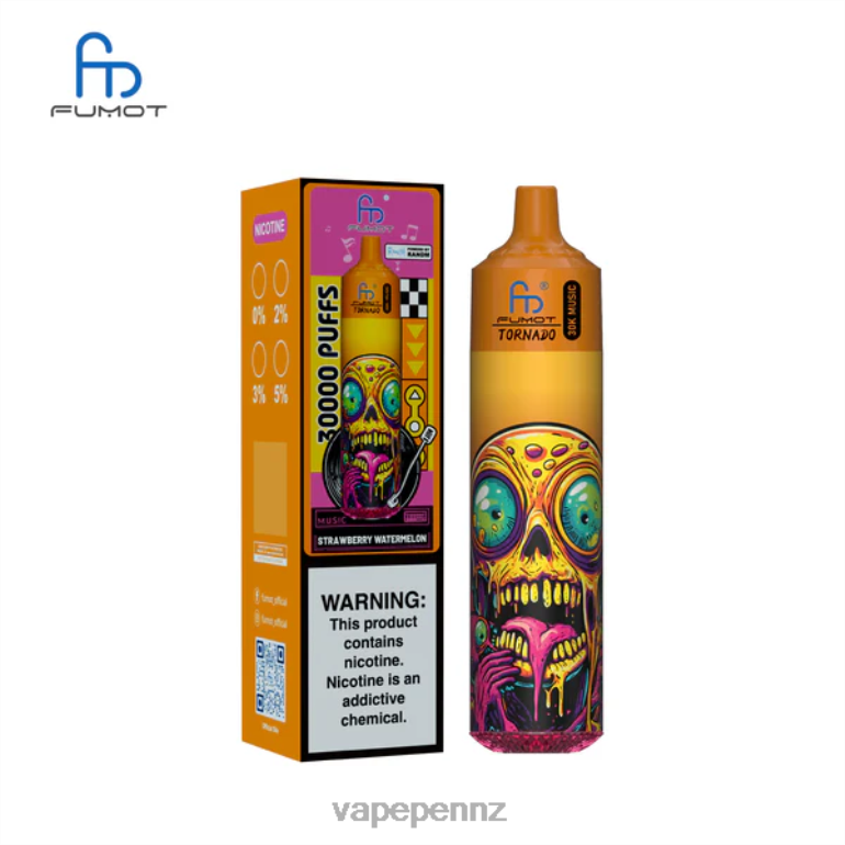 Vape Pen NZ 2F8T628 Strawberry Watermelon Fumot Tornado 30K Music