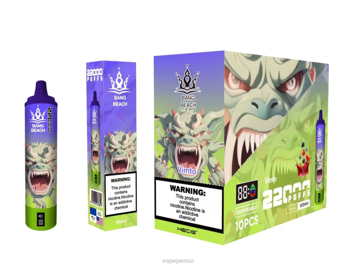 Vape Pen NZ 4PBF18 Vimto - Bang Beach 22000 Puffs Smart Screen