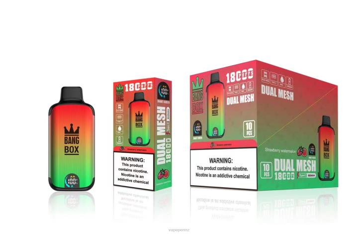 Vape Pen NZ 4PBF88 Strawberry Watermelon - Bang Box 18000 puffs