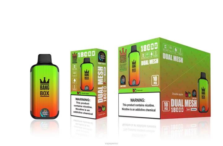 Vape Pen NZ 4PBF93 Double Apple - Bang Box 18000 puffs