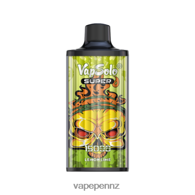 Vapsolo SUPER Disposable Vape Lemon Lime 26JB6N130 Vape New Zealand
